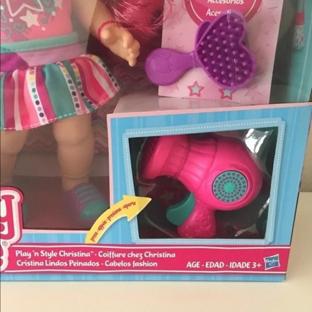 Baby Alive Hasbro Play n Style Christina Doll Blonde Hair with Accessories NEW